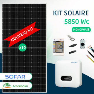 Kit Solaire Autoconsommation 5850 Wc &bull; Amerisolar Sofar