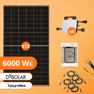 Kit Solaire 6000 Wc, Biverre et Bifacial, DAS Solar, Hoymiles