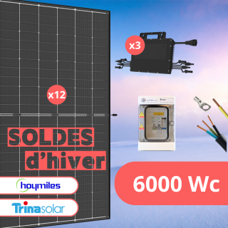 Kit Solaire Autoconsommation 6000 Wc &bull; Biverre Bifacial &bull; Trina Solar Hoymiles