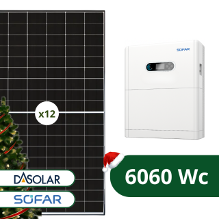 Kit Solaire 6060 Wc Biverre avec Batterie 5 kWh