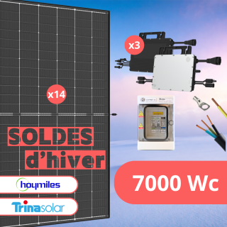 Kit Solaire Autoconsommation 7000 Wc &bull; Biverre Bifacial &bull; Trina Solar Hoymiles
