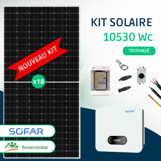 Kit Solaire Autoconsommation 10530 Wc &bull; Amerisolar Sofar