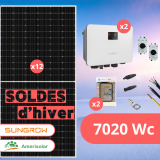 Kit Solaire Autoconsommation 7020 Wc • Amerisolar Sungrow • Monophasé