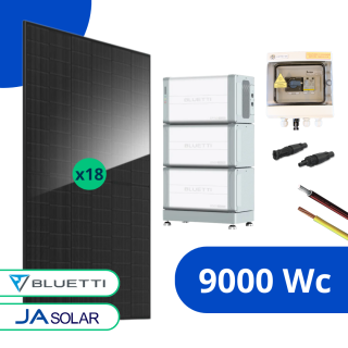 Kit solaire 9000 Wc Anti-coupure • Stockage 10kWh