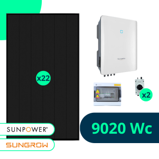 Kit Solaire Autoconsommation 8910 Wc - Sunpower Sungrow 