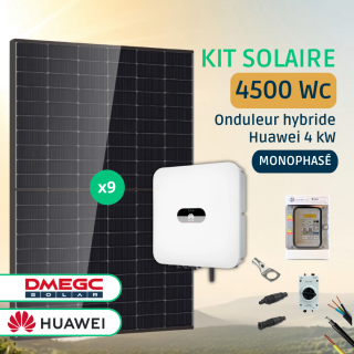 Kit Solaire Onduleur Hybride Huawei 4kW 4500 Wc