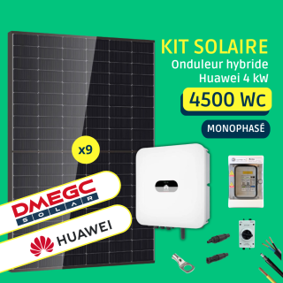 Kit Solaire Onduleur Hybride Huawei 4kW 4500 Wc