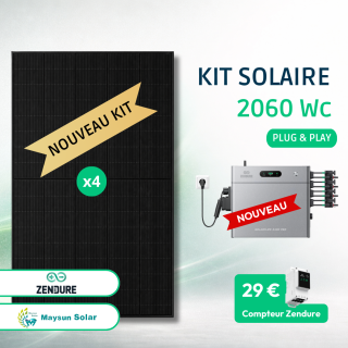 Kit Solaire 2060 Wc 2,4kWh Zendure 2400 PRO • Maysun 515 HJT • Back-up intégré