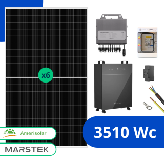 Kit solaire 3510 Wc avec stockage Marstek Venus-E 5,12kWh