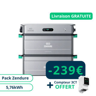 Pack Zendure SolarFlow Stockage Plug and Play 5,76kWh