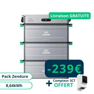 Pack Zendure SolarFlow Stockage Plug and Play 8,64kWh