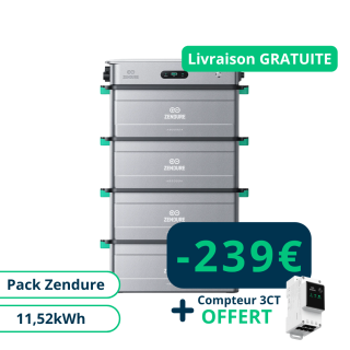 Pack Zendure SolarFlow Stockage Plug and Play 11,52kWh