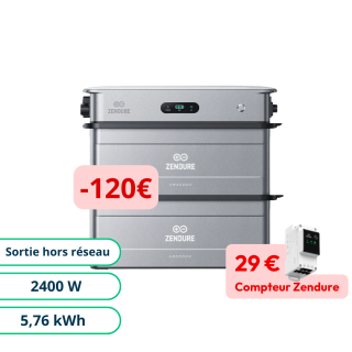 Pack Zendure SolarFlow Stockage Plug and Play 5,76kWh