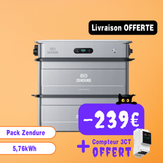 Pack Zendure SolarFlow Stockage Plug and Play 5,76kWh