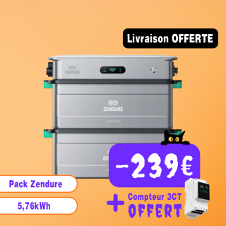 Pack Zendure SolarFlow Stockage Plug and Play 5,76kWh