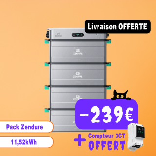 Pack Zendure SolarFlow Stockage Plug and Play 11,52kWh