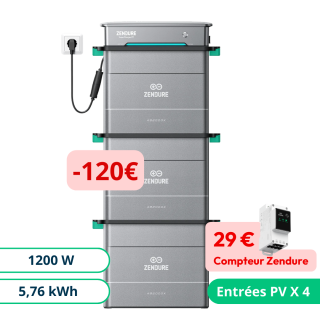 Pack Zendure Stockage Plug And Play 5,76kWh