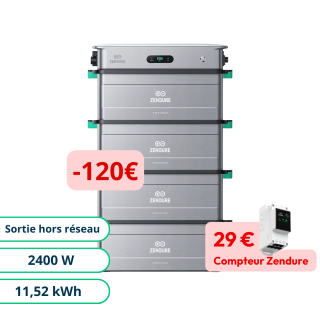 Pack Zendure SolarFlow Stockage Plug and Play 11,52kWh
