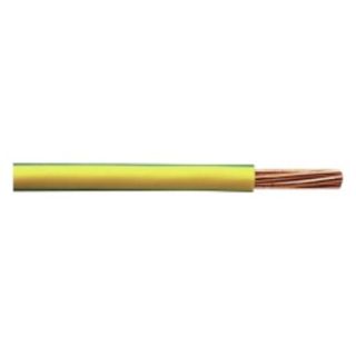 Fil de terre vert/jaune 6mm2 H07V-K - au mètre
