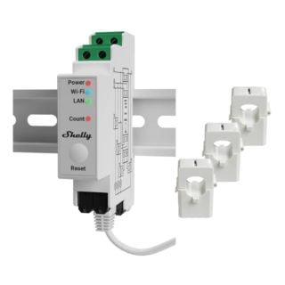 Shelly - Compteur PRO3EM - Triphasé - 120A 