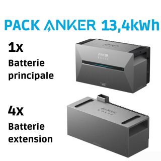 Pack Batterie Solaire Anker SOLIX 13,4 kWh avec Stockage Intelligent