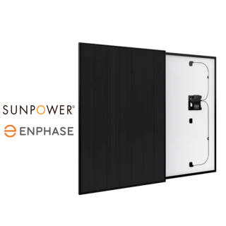 Panneau solaire AC 375 Wc Full Black • Sunpower • micro-onduleur Enphase Inclus • Garantie 25 ans