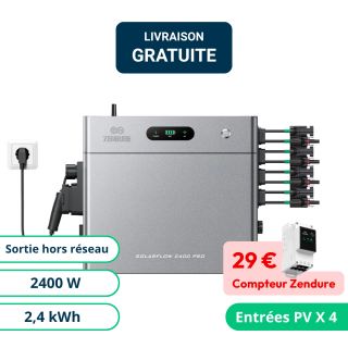 Zendure Solarflow 2400 Pro - Batterie Plug And Play 2,4kWh et 2400W