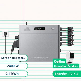 Zendure Solarflow 2400 Pro - Batterie Plug And Play 2,4kWh et 2400W