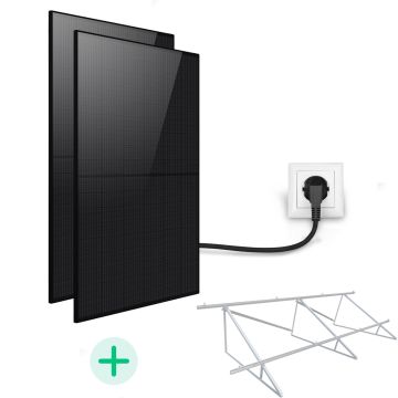 Kit Solaire Plug And Play 850 Wc - Technologie Back Contact-Pose au sol