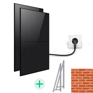 Kit Solaire Plug And Play 850 Wc - Technologie Back Contact-Pose en façade