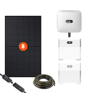 Kit solaire autoconsommation avec stockage - Huawei - 3kW - monophasé 
