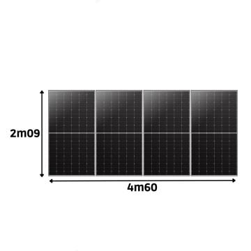Kit Solaire Plug And Play 2120 Wc Longi Solar Back Contact Premium-Pose au sol