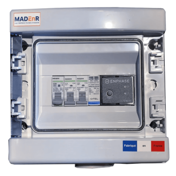 MadENR - Coffret de protection AC 3.68kW - 20A - avec parafoudre et Q-Relay - monophasé