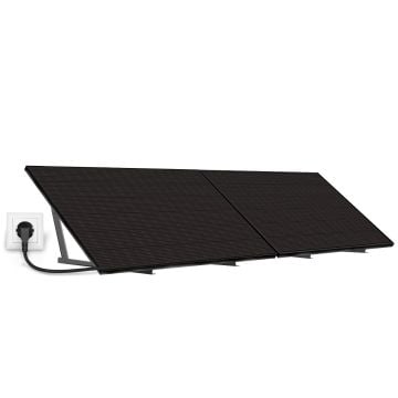 Station solaire Plug And Play 820W - Version noire intégrale paysage