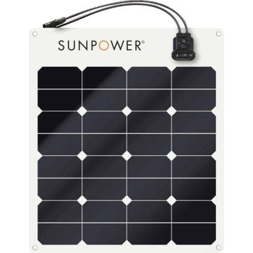 Sunpower - Panneau solaire souple - Monocristallin - 50 Wc