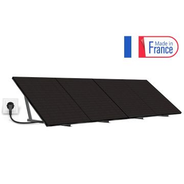 Station solaire Plug And Play 1600 Wc Full Black Fabriquée en France