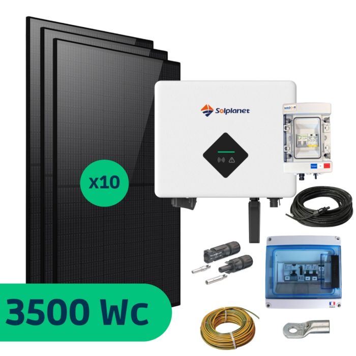 Kit Solaire Autoconsommation 3500 Wc Longi Solar Full Black - Solplanet main product photo