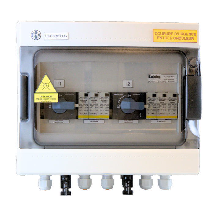 Coffret de protection DC - 1IN/1OUTx2 - 2MPPT - SPD2 - 1000V main product photo