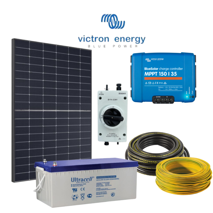 Kit panneau solaire 120 W ANTARION - production électrique en