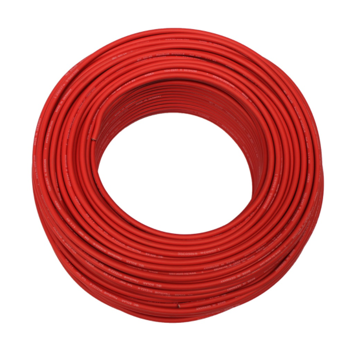 Câble solaire rouge 6mm2 H1Z2Z2-K - DCA - bobine de 100m