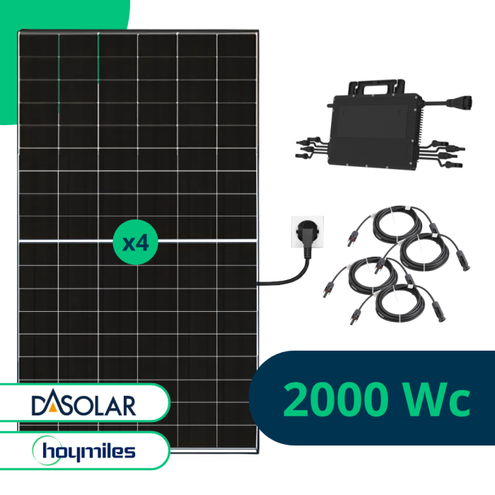 Kit Solaire Plug And Play 2000 Wc Bifacial Hoymiles main product photo