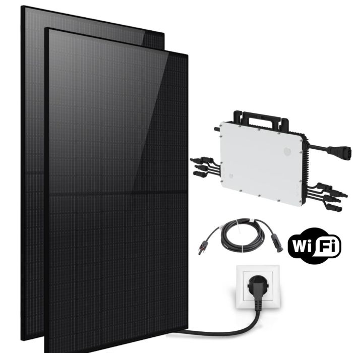 Kit Solaire Plug and Play 700W, Longi, Hoymiles, Wifi intégré main product photo