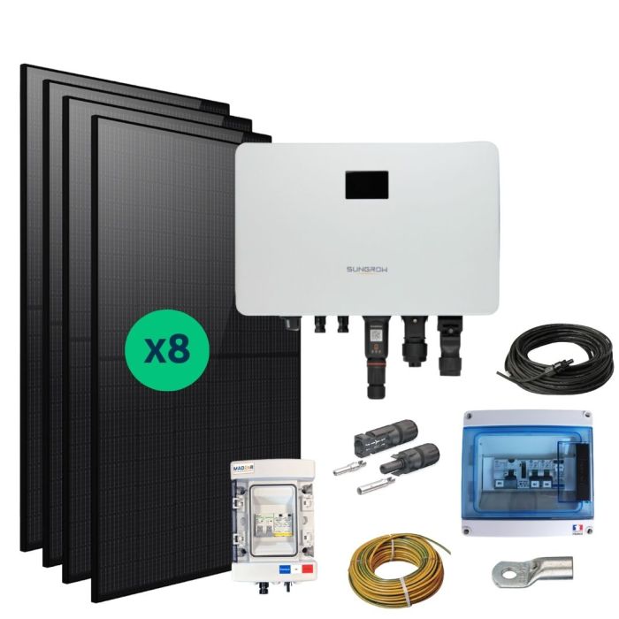 Kit Solaire Autoconsommation 3400 Wc - Marques N°1 Longi Solar + Sungrow main product photo