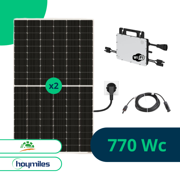 Kit Solaire Plug And play 770 Wc, Amerisolar, Hoymiles main product photo