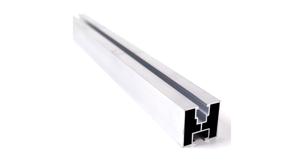 Rail Coulissant Sprenger – Aluminium Anodisé Argent, 1500 X 20 Mm, Trous Tous Les 20 Mm – Pour Portes Coulissantes