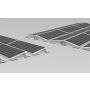 K2 Systems - Kit de fixation sol plat - 2x4 panneaux en paysage