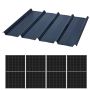 Kit de fixation sur BAC ACIER pour 1 ligne de 4 panneaux en PORTRAIT (H30)