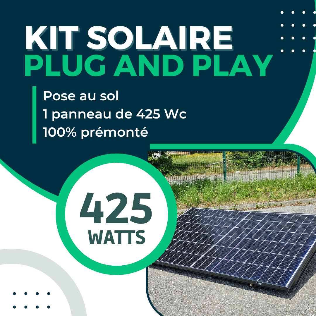 Station solaire Plug and Play à brancher sur prise 1680 Watts