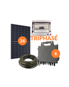 Kit solaire autoconsommation de 2 à 12kW -  micro-onduleur - triphasé