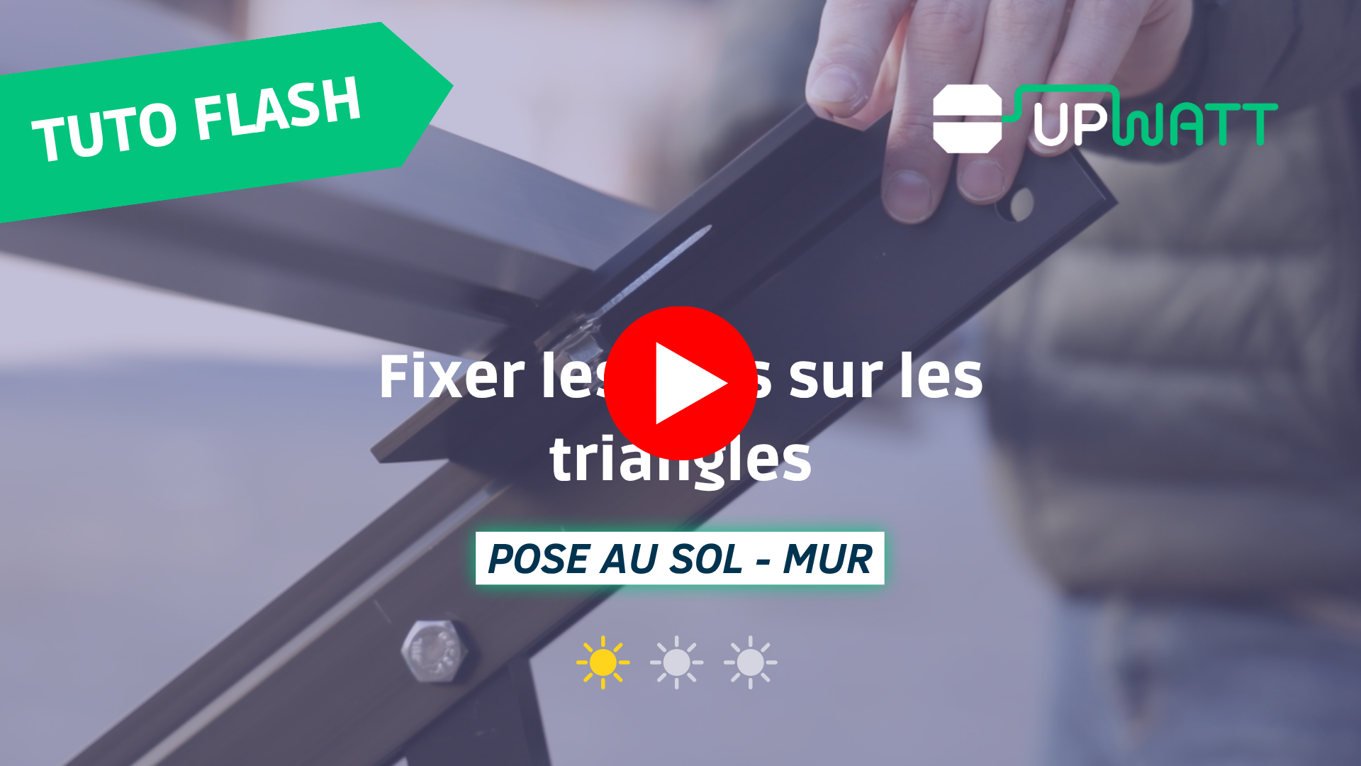 Comment fixer les rails sur les triangles ? 